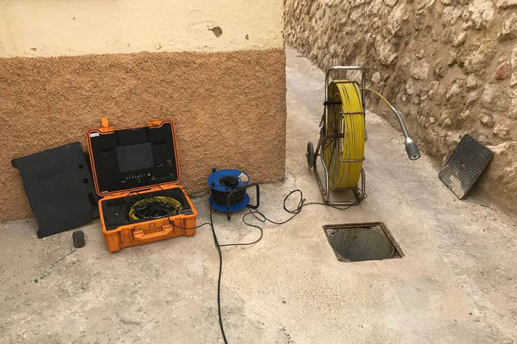 Servicio de inspeccion de tuberías con cámara tv en Albacete